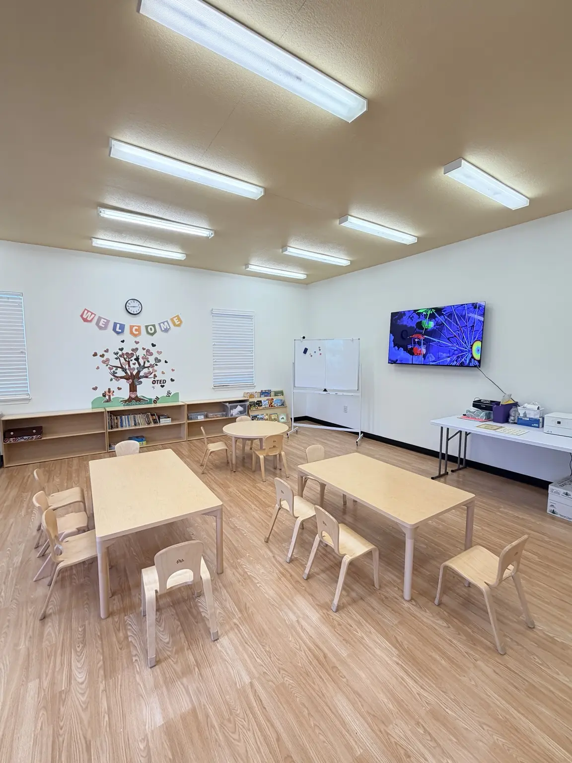 Boya Campus classroom with child-sized furniture