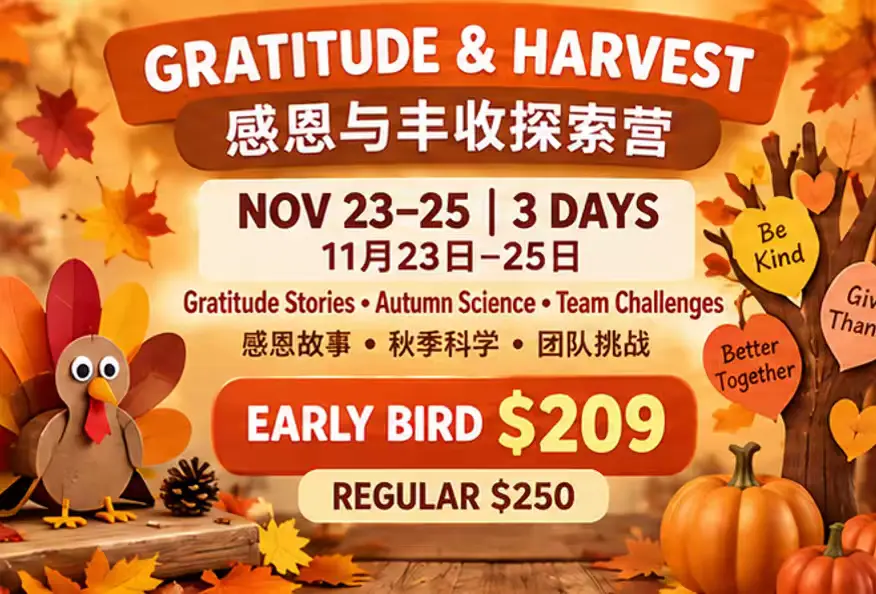Gratitude and Harvest Camp, November 23 to 25